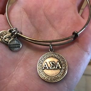 Alex & Ani - Alpha Sigma Alpha Bracelet - silver